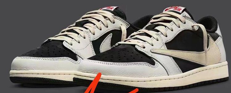 travis scott x air jordan 1 low blanc cassé noir crochet